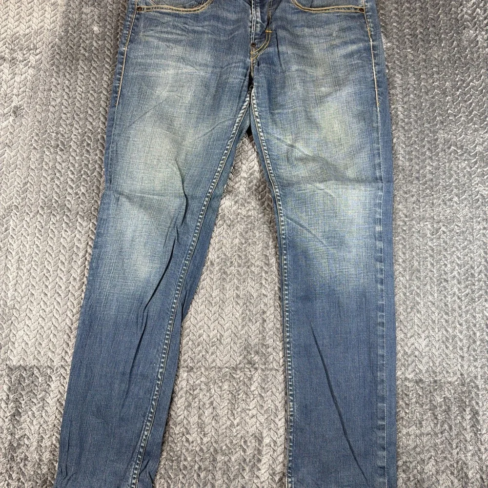 Levis 519 Jeans W34 L32 Mens Blue Super Skinny Fit Stretch‎ Denim